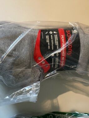 Saucony Men's No-Show Athletic Socks - Gray